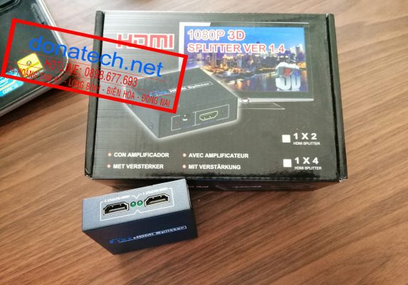 Bộ chia HDMI 1 ra 2 Splitter Full HD 1080P